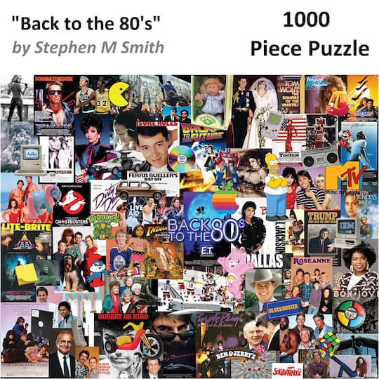 Hart Puzzles Back to the 80s by Steve Smith 1,000 Piece Jigsaw Puzzle